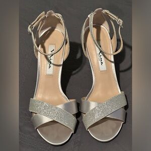 Nina New York women’s 3 inch party heels w/leather soles